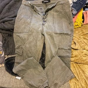Distressed cargo pants
